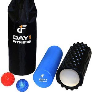 Day 1 Fitness 13" Black Massage Roller